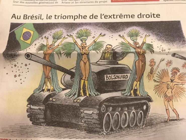Resultado de imagem para Brasil da era Bolsonaro, segundo chargistas de vÃ¡rios paÃ­ses